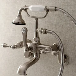 Sale Aqua Vintage 2-Handle Wall Mount Tub Faucet Tub & Shower Sets|Tub Faucets
