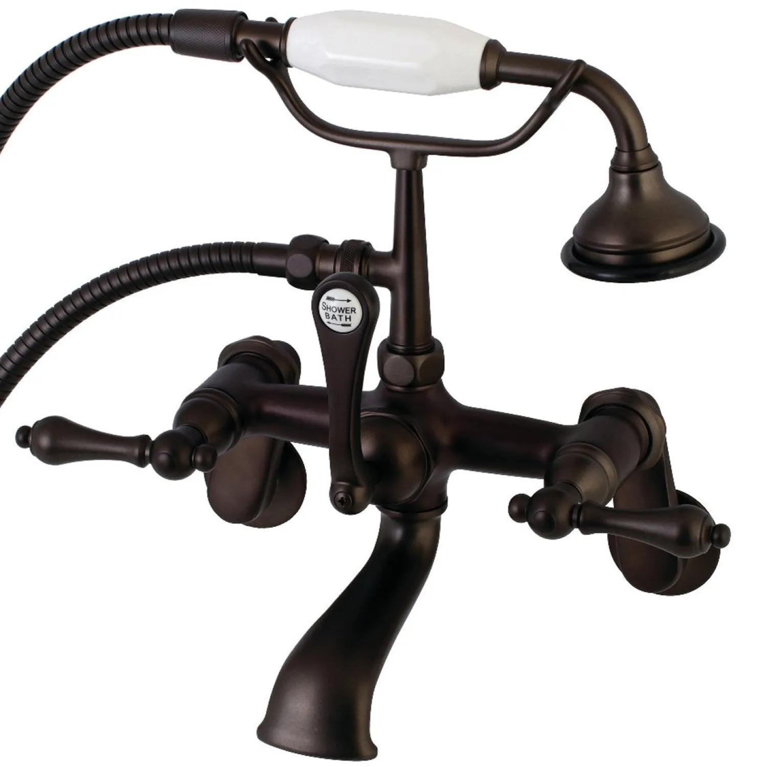 Sale Aqua Vintage 2-Handle Wall Mount Tub Faucet Tub & Shower Sets|Tub Faucets