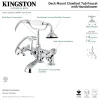 Best Aqua Vintage 7-Inch Adjustable Clawfoot Tub Faucet with Hand Shower in Polished Chrome Tub Faucets