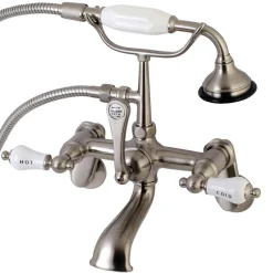 Sale Aqua Vintage Two-Handle Wall Mount Tub Faucet Tub & Shower Sets|Tub Faucets