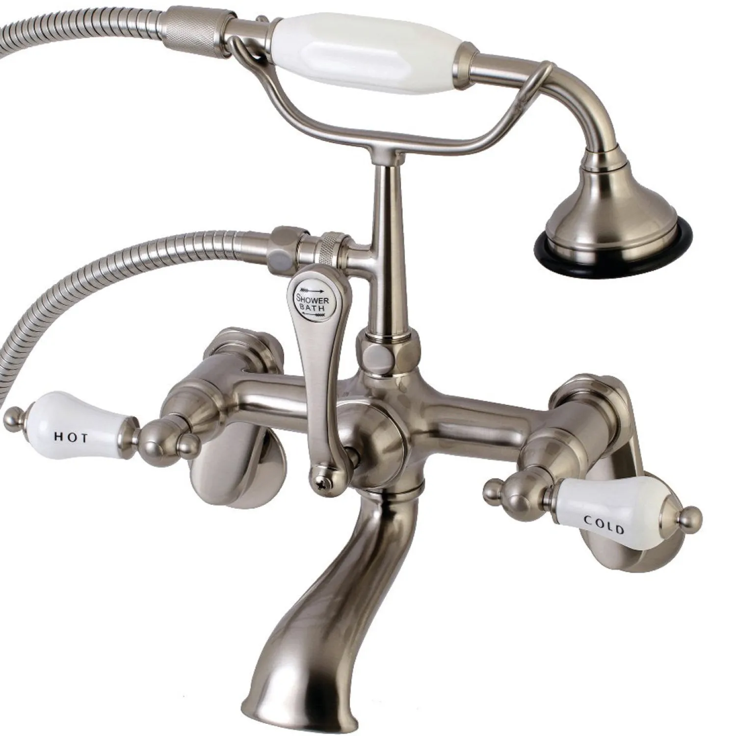 Sale Aqua Vintage Two-Handle Wall Mount Tub Faucet Tub & Shower Sets|Tub Faucets