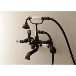 Sale Aqua Vintage Two-Handle Wall Mount Tub Faucet Tub & Shower Sets|Tub Faucets