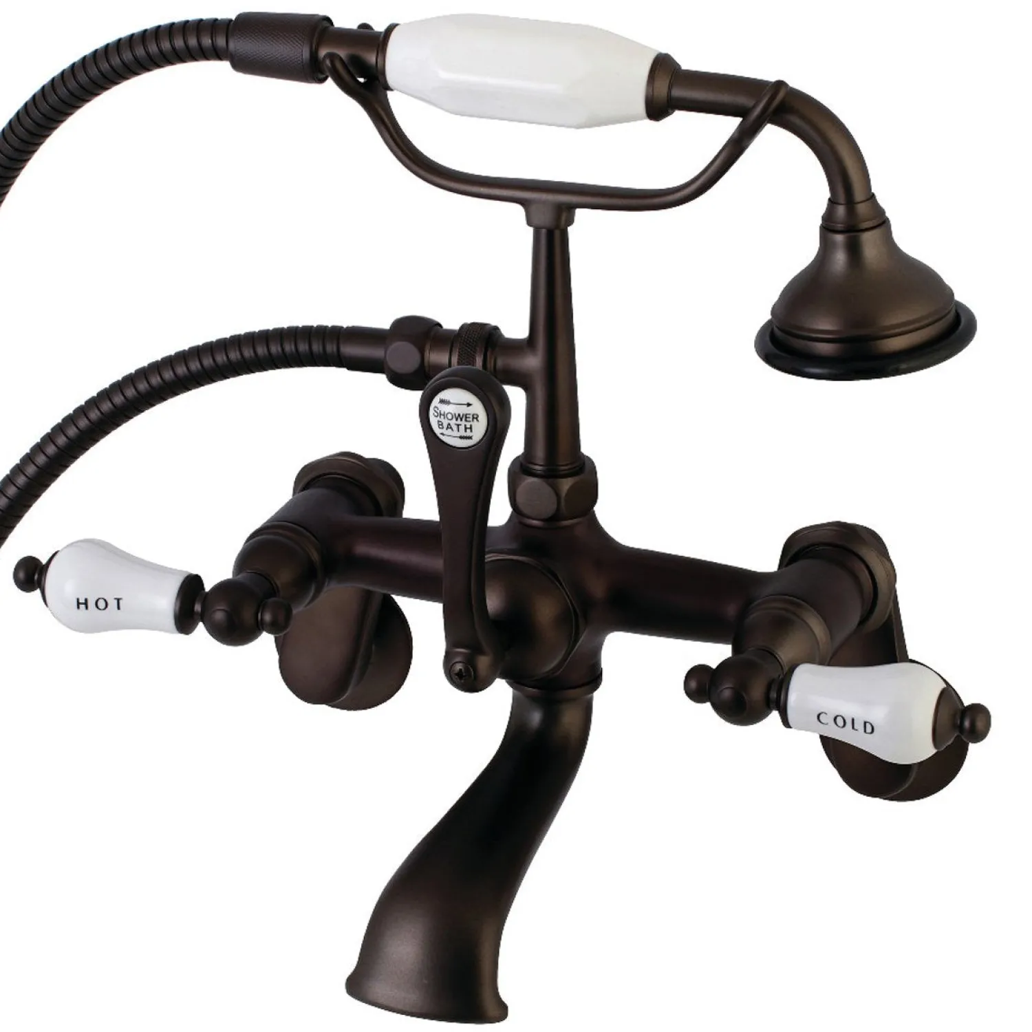 Sale Aqua Vintage Two-Handle Wall Mount Tub Faucet Tub & Shower Sets|Tub Faucets