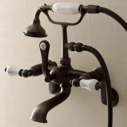 Sale Aqua Vintage Two-Handle Wall Mount Tub Faucet Tub & Shower Sets|Tub Faucets
