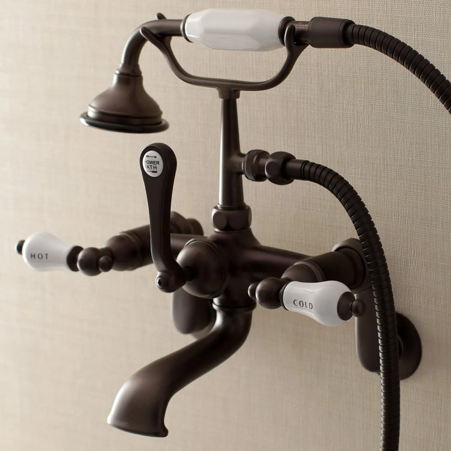 Sale Aqua Vintage Two-Handle Wall Mount Tub Faucet Tub & Shower Sets|Tub Faucets