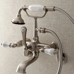 Sale Aqua Vintage Two-Handle Wall Mount Tub Faucet Tub & Shower Sets|Tub Faucets