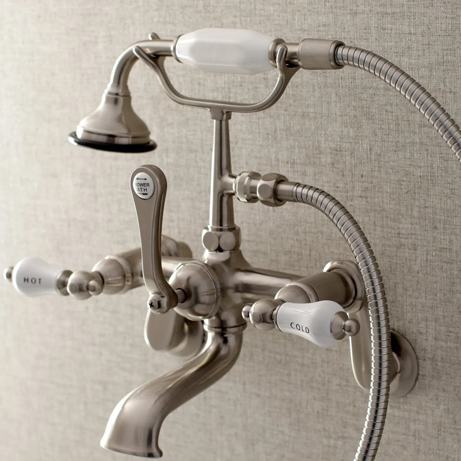 Sale Aqua Vintage Two-Handle Wall Mount Tub Faucet Tub & Shower Sets|Tub Faucets