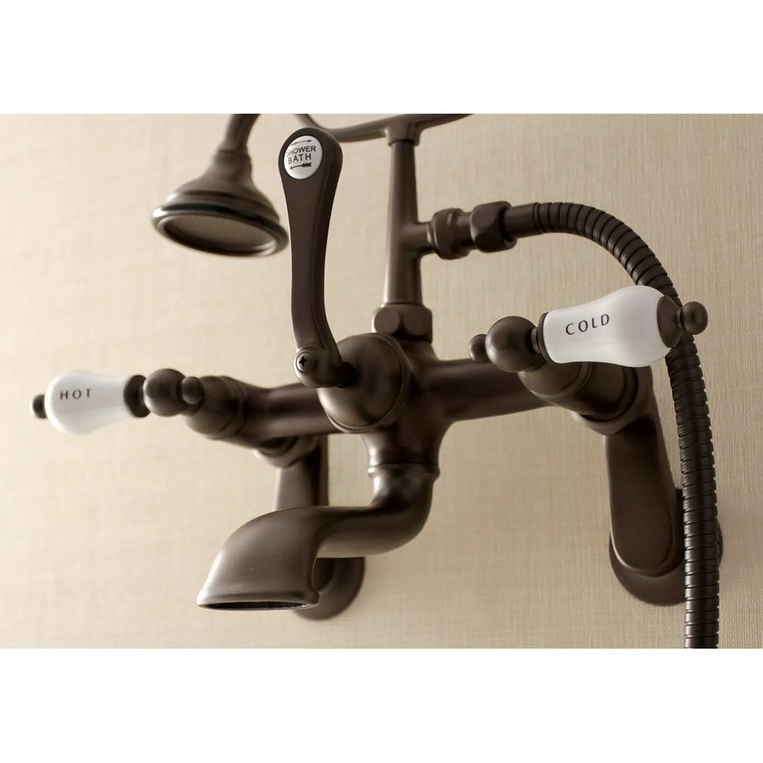 Sale Aqua Vintage Two-Handle Wall Mount Tub Faucet Tub & Shower Sets|Tub Faucets