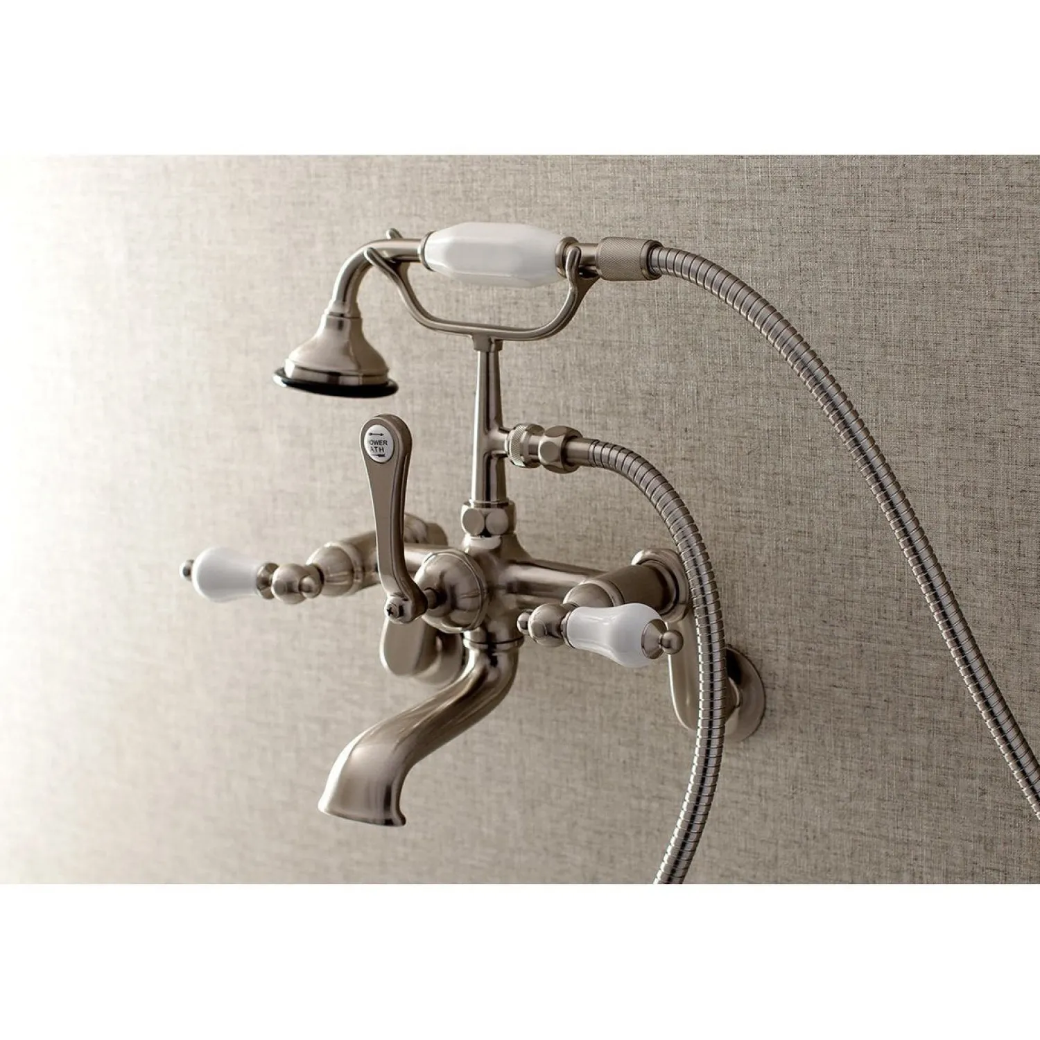 Discount Aqua Vintage Wall Mount Clawfoot Tub Faucet with Hand Shower Tub & Shower Sets|Tub Faucets