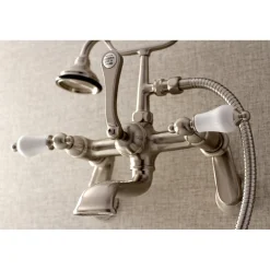 Discount Aqua Vintage Wall Mount Clawfoot Tub Faucet with Hand Shower Tub & Shower Sets|Tub Faucets