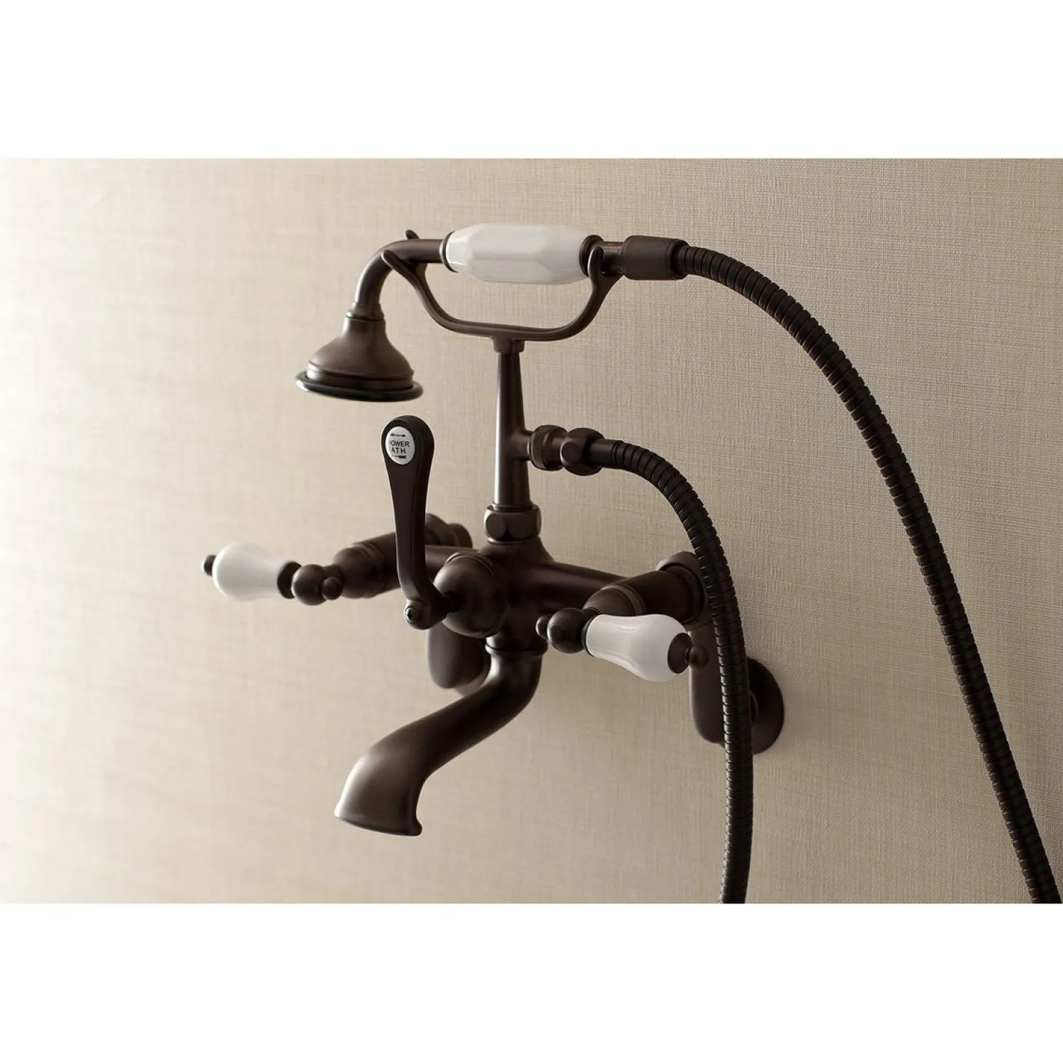 Discount Aqua Vintage Wall Mount Clawfoot Tub Faucet with Hand Shower Tub & Shower Sets|Tub Faucets