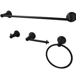 Outlet BAHK192478ORB American Classic 4-Piece Towel Bar Bath Hardware Set in Oil Rubbed Bronze Towel Rings|Accessory Packages