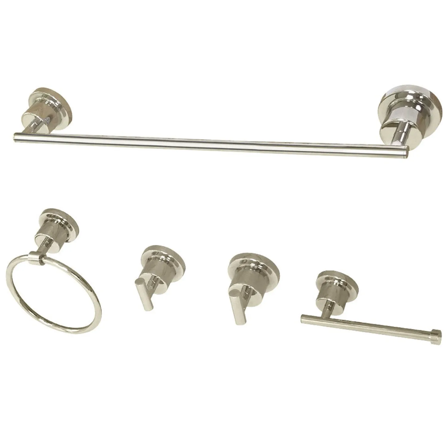 Discount BAH8212478X-P Concord 5-Piece 18.88" x 7.13" Bathroom Accessory Set Accessory Packages