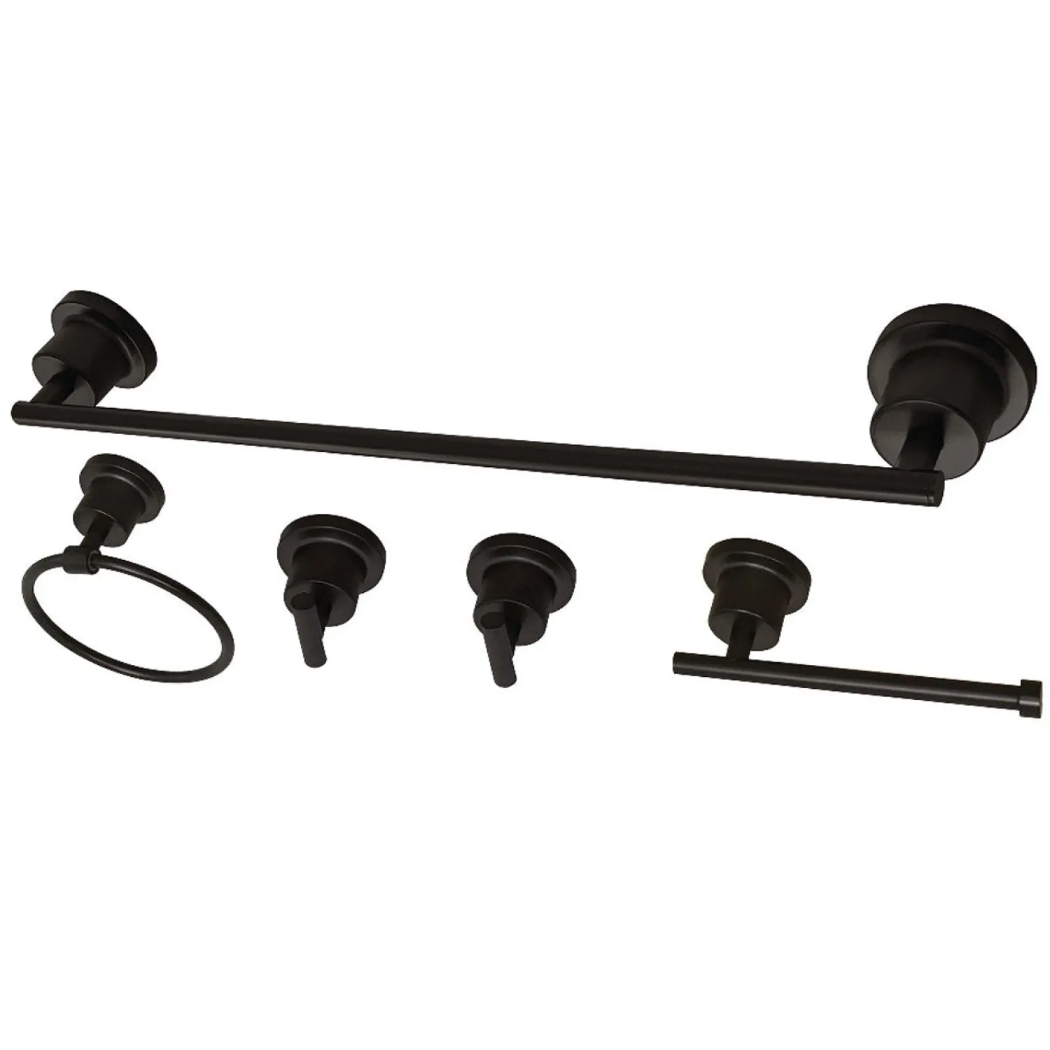 Discount BAH8212478X-P Concord 5-Piece 18.88" x 7.13" Bathroom Accessory Set Accessory Packages