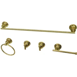 Best BAH8230478X-P Concord 5-Piece Bathroom Accessory Set Accessory Packages