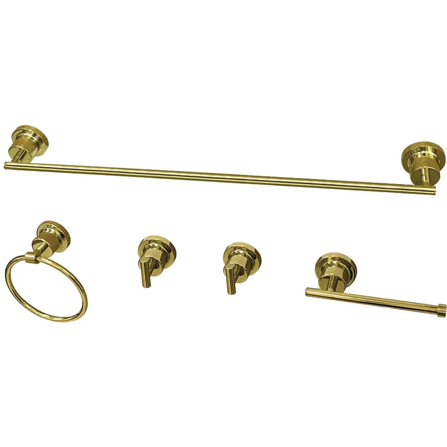 Best BAH8230478X-P Concord 5-Piece Bathroom Accessory Set Accessory Packages