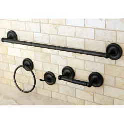 Outlet BAK911478ORB 4-Piece Bathroom Accessories Set in Oil Rubbed Bronze Accessory Packages