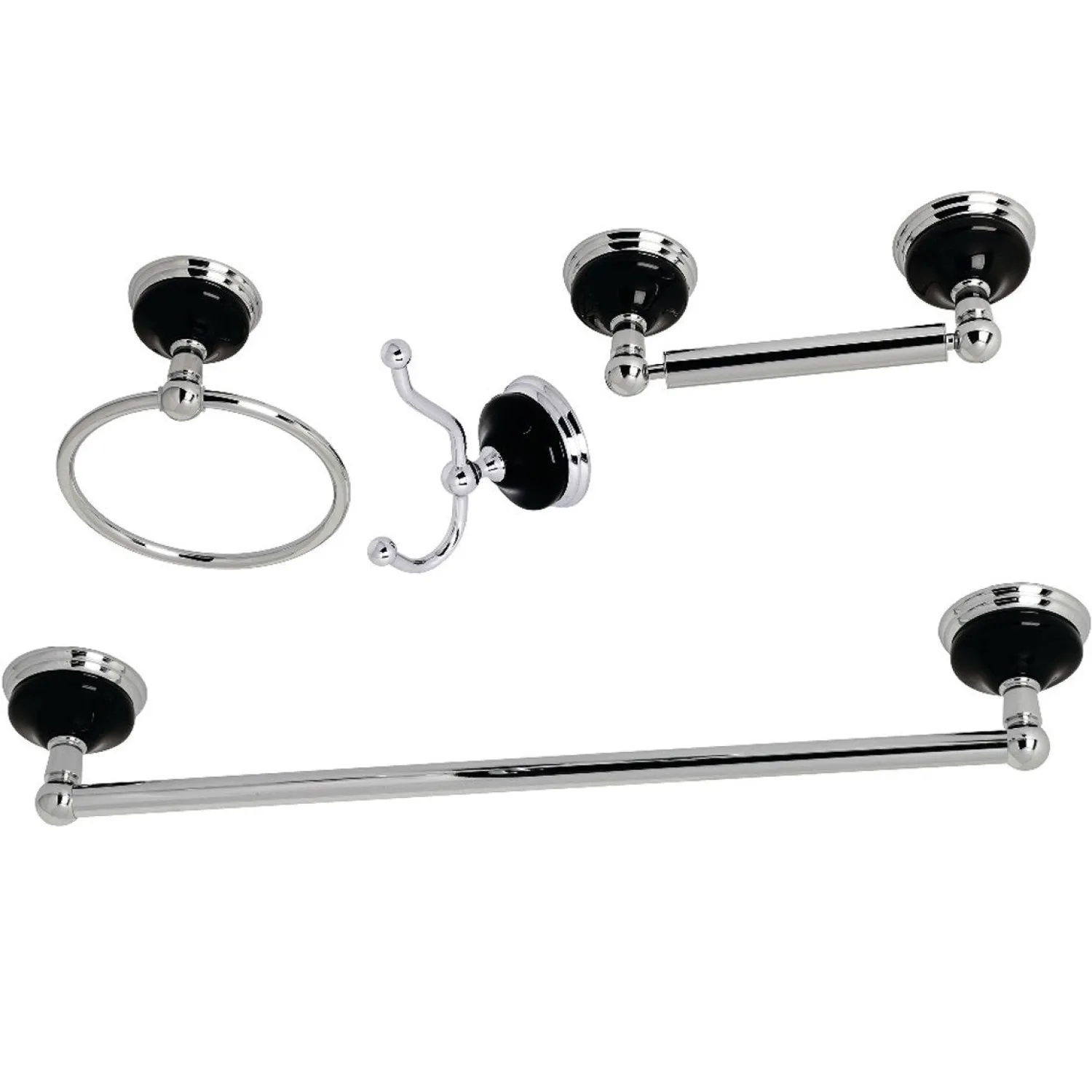 Discount BAK9111478X-P Water Onyx 4-Piece Bathroom Accessory Set Accessory Packages