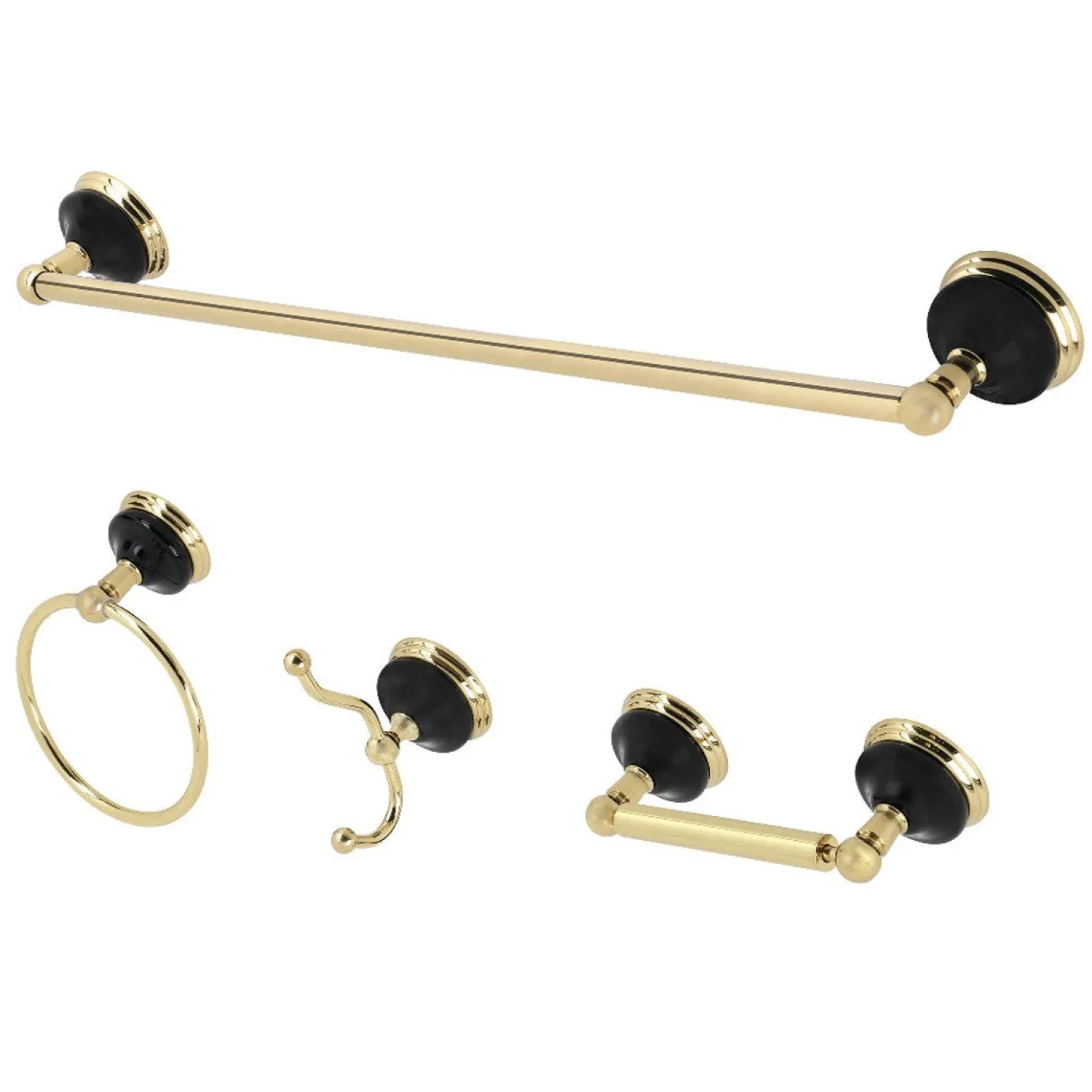 Discount BAK9111478X-P Water Onyx 4-Piece Bathroom Accessory Set Accessory Packages