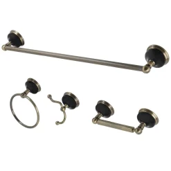 Discount BAK9111478X-P Water Onyx 4-Piece Bathroom Accessory Set Accessory Packages