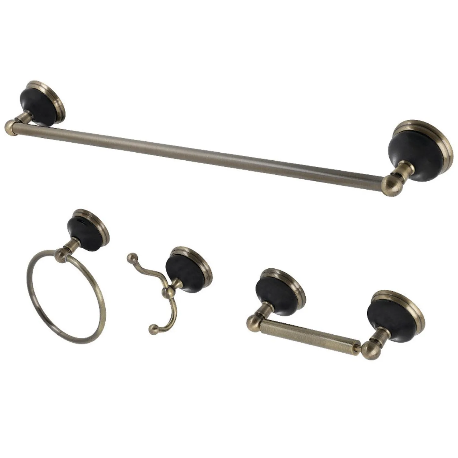 Discount BAK9111478X-P Water Onyx 4-Piece Bathroom Accessory Set Accessory Packages