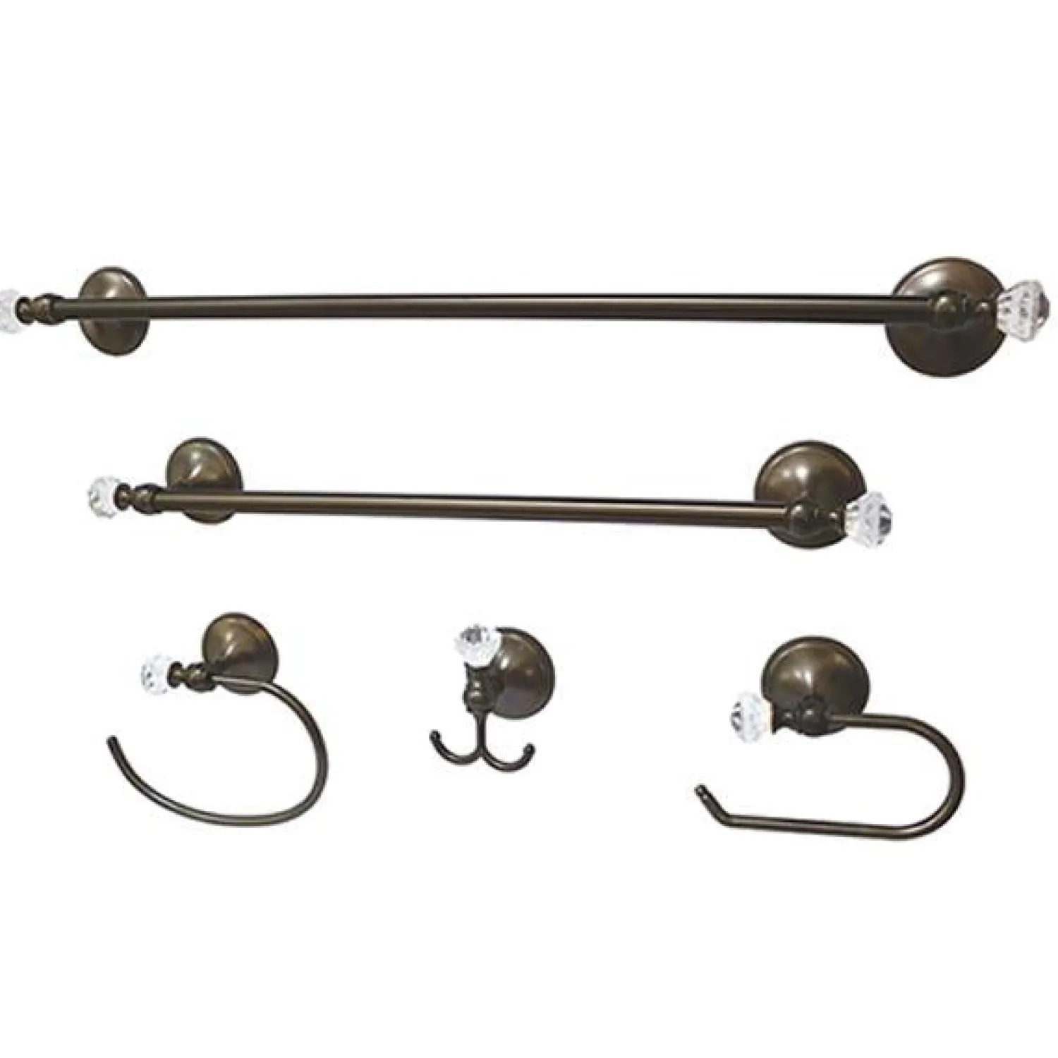 Bathroom Accessory 5-Piece Bath Hardware Combo Towel Rings|Accessory Packages