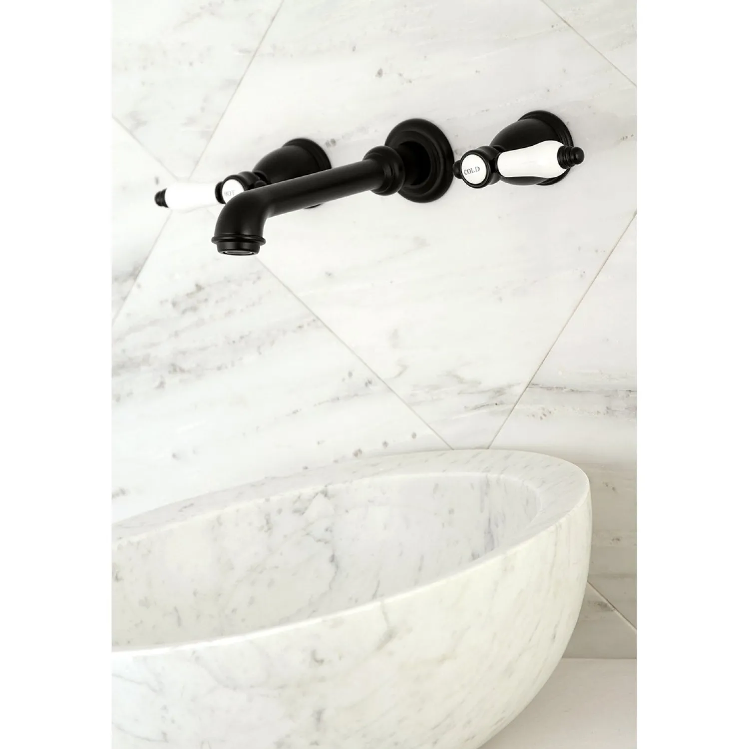 Bel-Air Two-Handle Wall Mount Bathroom Faucet Wall Mount