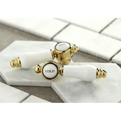 Bel-Air Two-Handle Wall Mount Bathroom Faucet Wall Mount