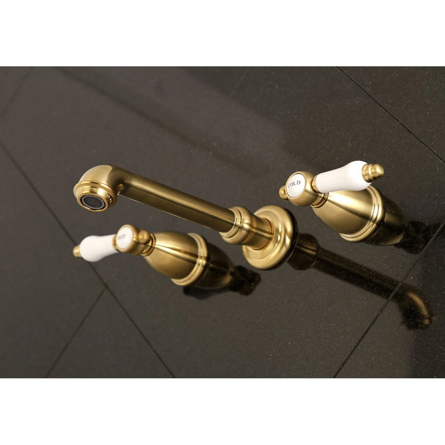 Bel-Air Two-Handle Wall Mount Bathroom Faucet Wall Mount