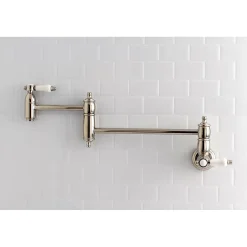 Outlet Bel-Air Wall Mount Pot Filler Kitchen Faucet Wall Mounted Kitchen Faucets|Single Hole