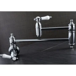 Outlet Bel-Air Wall Mount Pot Filler Kitchen Faucet Wall Mounted Kitchen Faucets|Single Hole