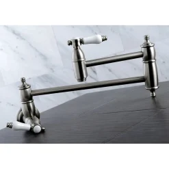 Outlet Bel-Air Wall Mount Pot Filler Kitchen Faucet Wall Mounted Kitchen Faucets|Single Hole