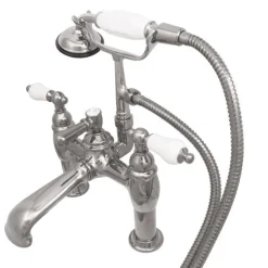 Outlet CC606T1 Vintage Deck Mount Clawfoot Tub Filler with Hand Shower Tub Faucets