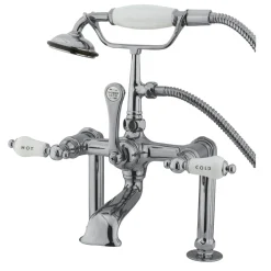 Discount CC108T1 Vintage 7" Deck Mount Clawfoot Tub Filler with Hand Shower Tub Faucets