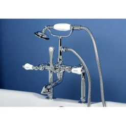 Discount CC108T1 Vintage 7" Deck Mount Clawfoot Tub Filler with Hand Shower Tub Faucets