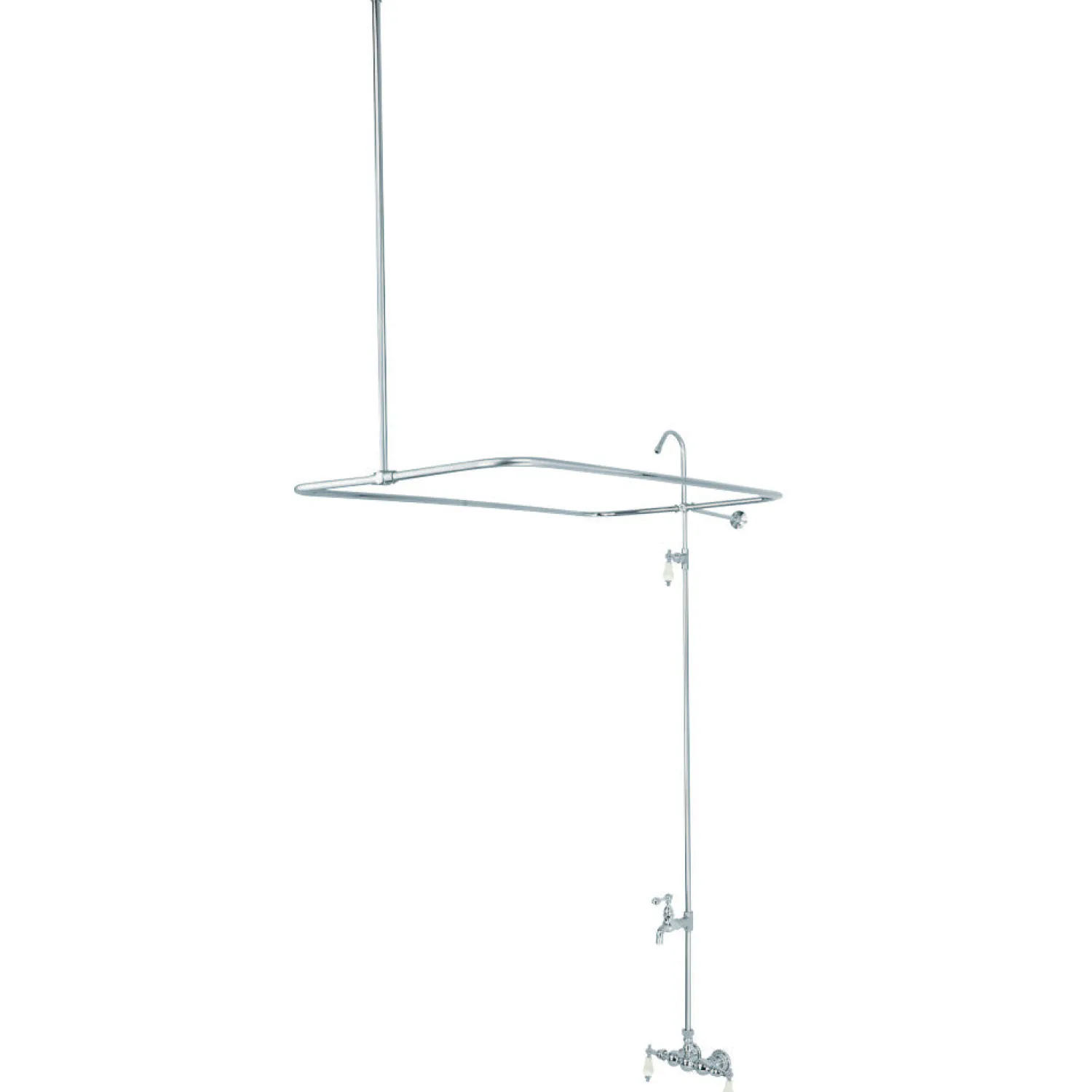 Discount CC66T1 Vintage 3-3/8" Wall Mount Tub Filler in Polished Chrome Tub Faucets