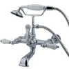 Outlet CC544T1 Vintage Wall Mount Clawfoot Tub Filler with Hand Shower Tub Faucets