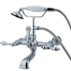 Online CC542T1 Vintage Wall Mount Clawfoot Tub Filler with Hand Shower Tub Faucets