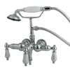 Sale CC22T1 Vintage 3-3/8" Wall Mount Clawfoot Tub Filler with Hand Shower Tub Faucets