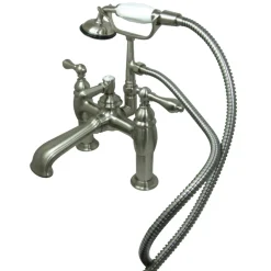 Online CC603TX-P Vintage 7-Inch Deck Mount Tub Faucet with Hand Shower Tub Faucets