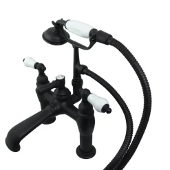 Sale CC605TX-P Vintage 7-Inch Deck Mount Tub Faucet with Hand Shower Tub Faucets