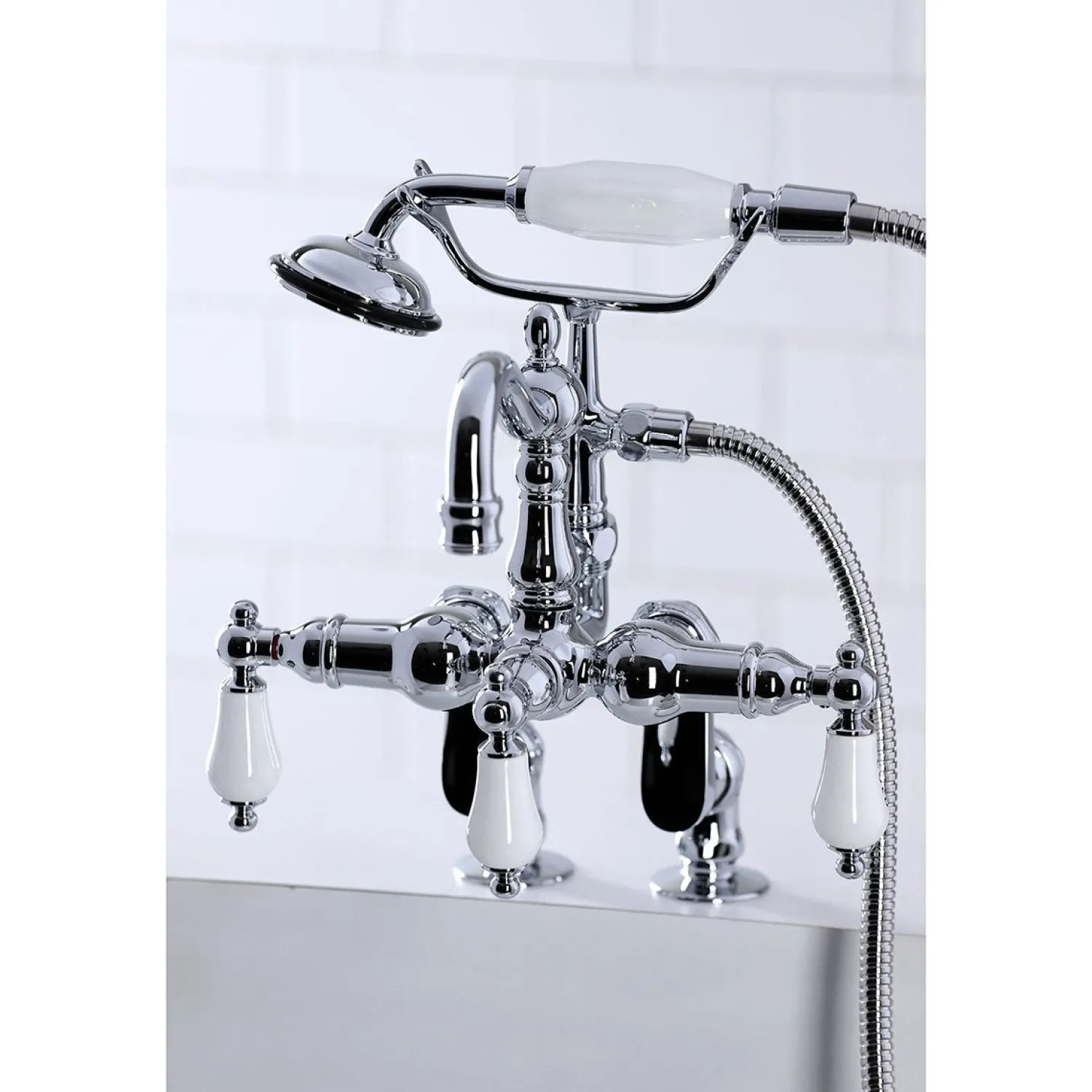 Outlet CC6017TX-P Vintage Clawfoot Tub Faucet with Hand Shower Tub Faucets