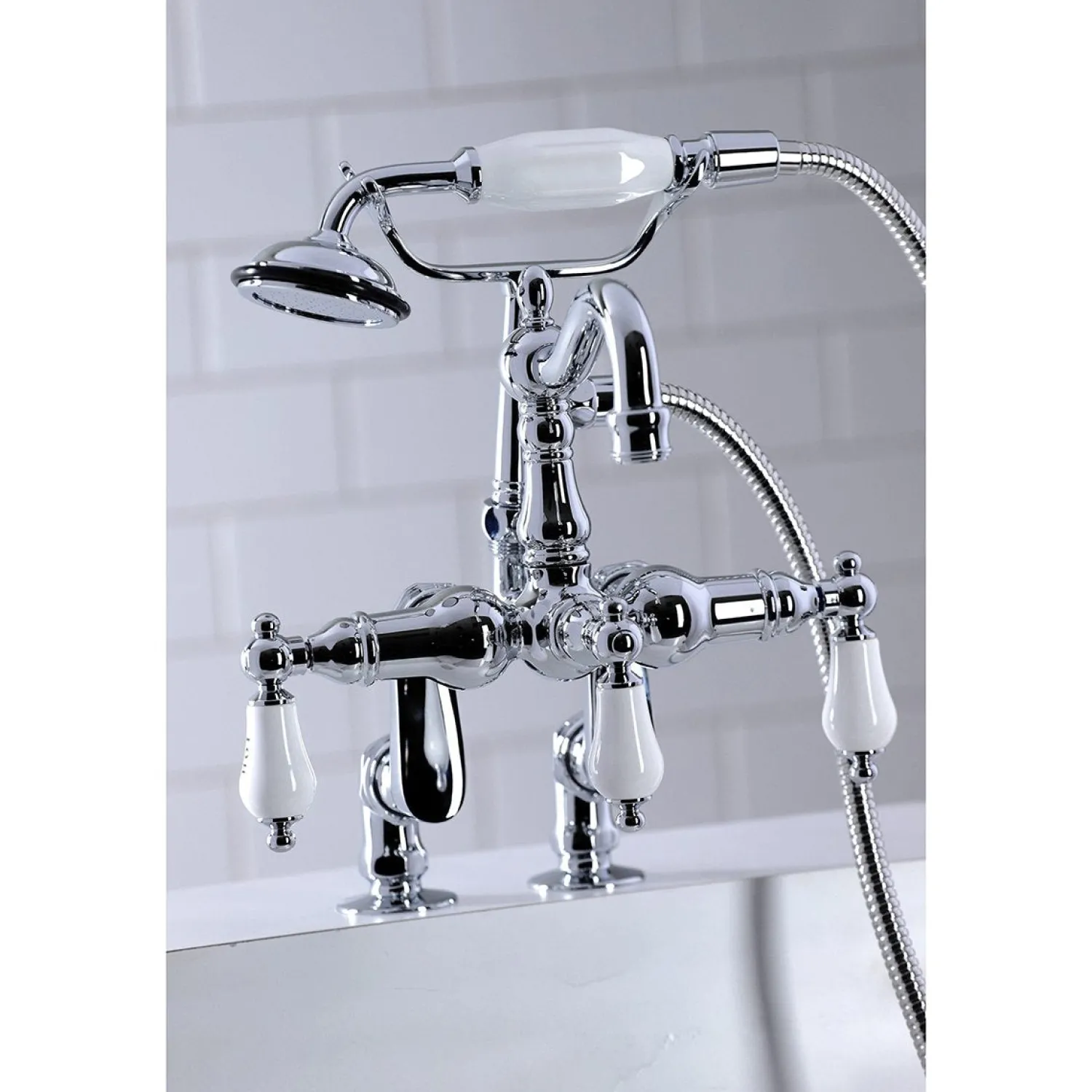 Outlet CC6017TX-P Vintage Clawfoot Tub Faucet with Hand Shower Tub Faucets