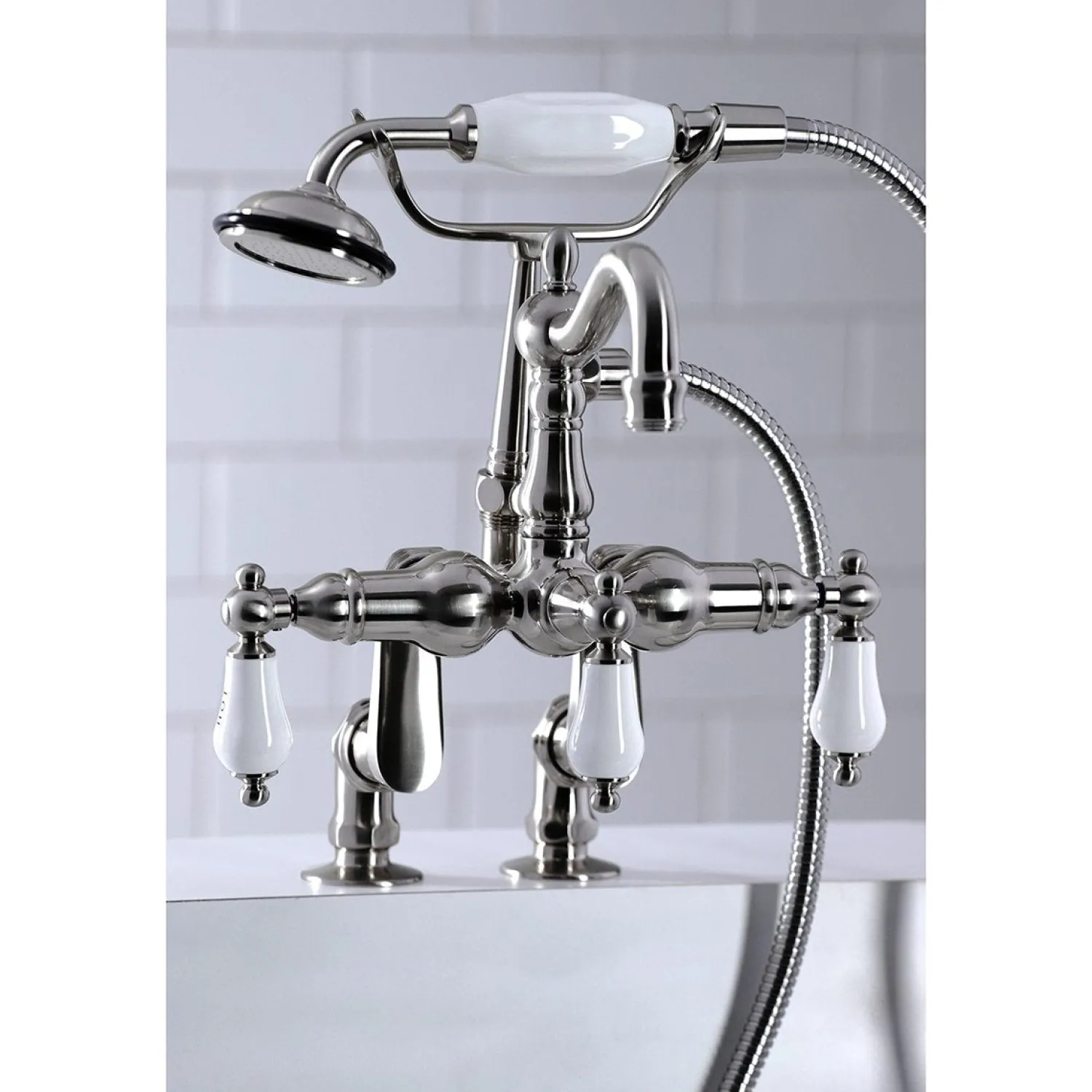 Outlet CC6017TX-P Vintage Clawfoot Tub Faucet with Hand Shower Tub Faucets