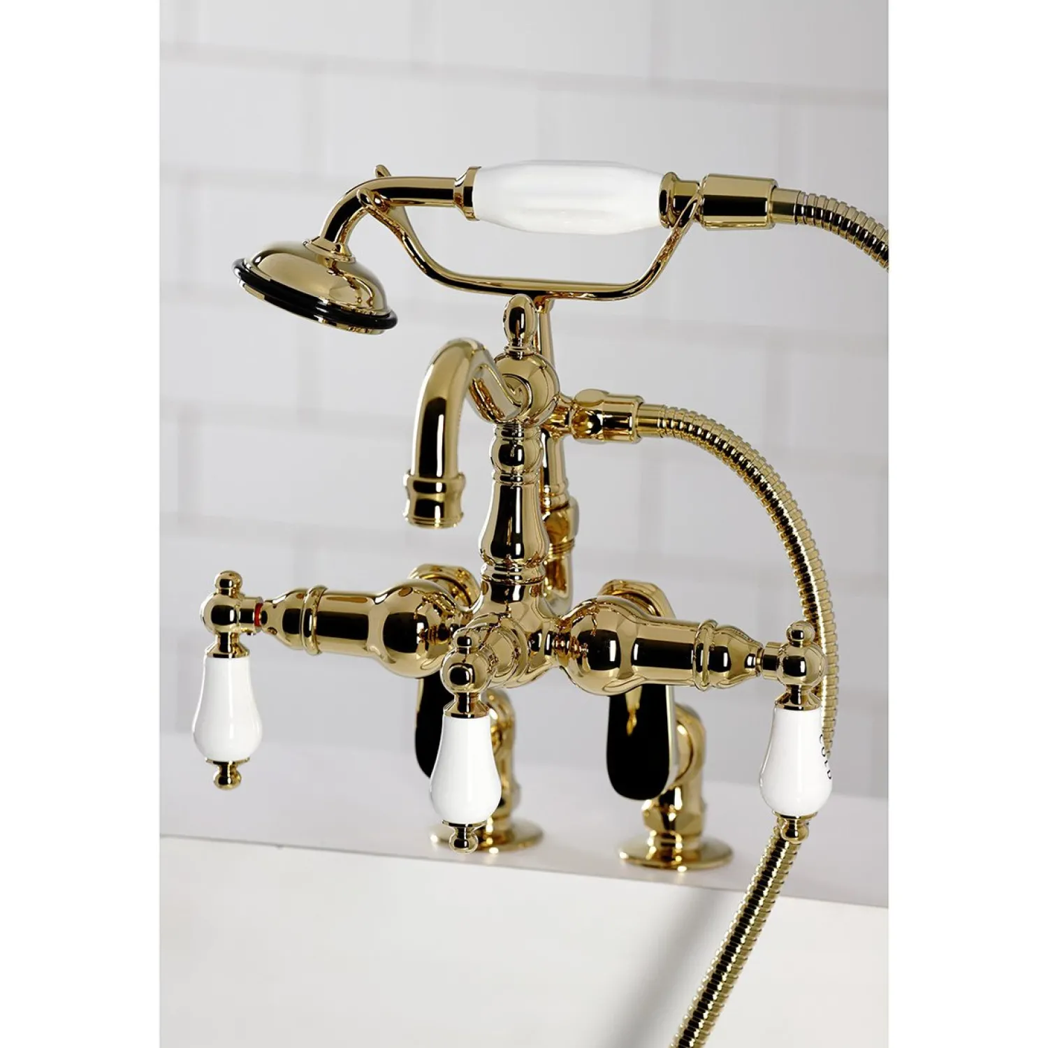 Outlet CC6017TX-P Vintage Clawfoot Tub Faucet with Hand Shower Tub Faucets