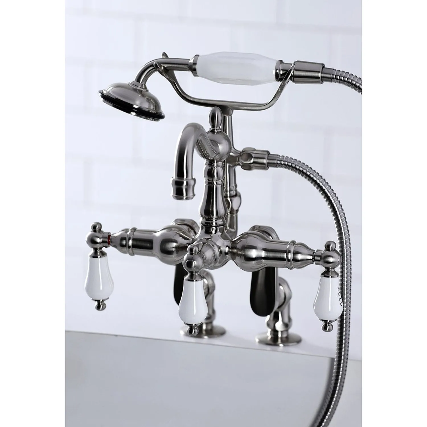 Outlet CC6017TX-P Vintage Clawfoot Tub Faucet with Hand Shower Tub Faucets