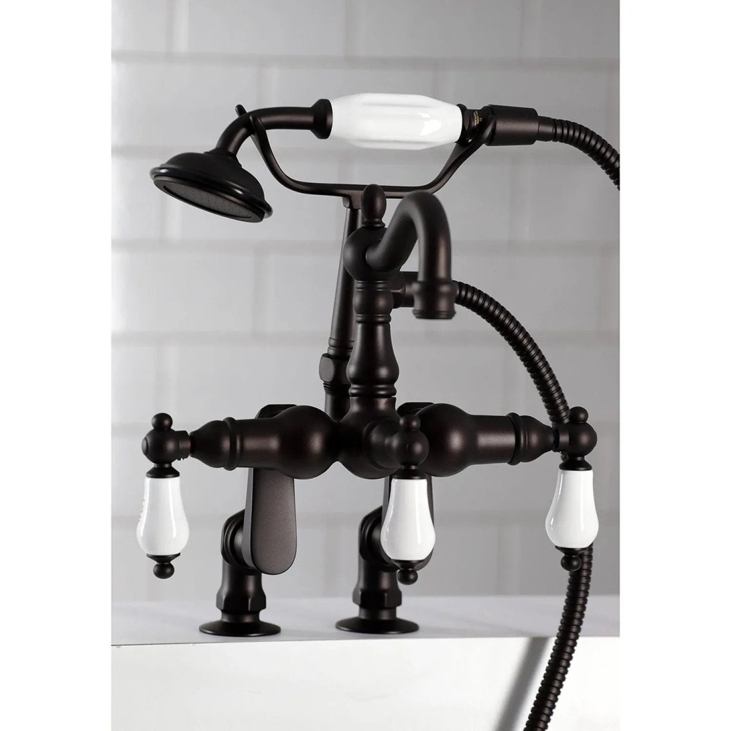 Outlet CC6017TX-P Vintage Clawfoot Tub Faucet with Hand Shower Tub Faucets