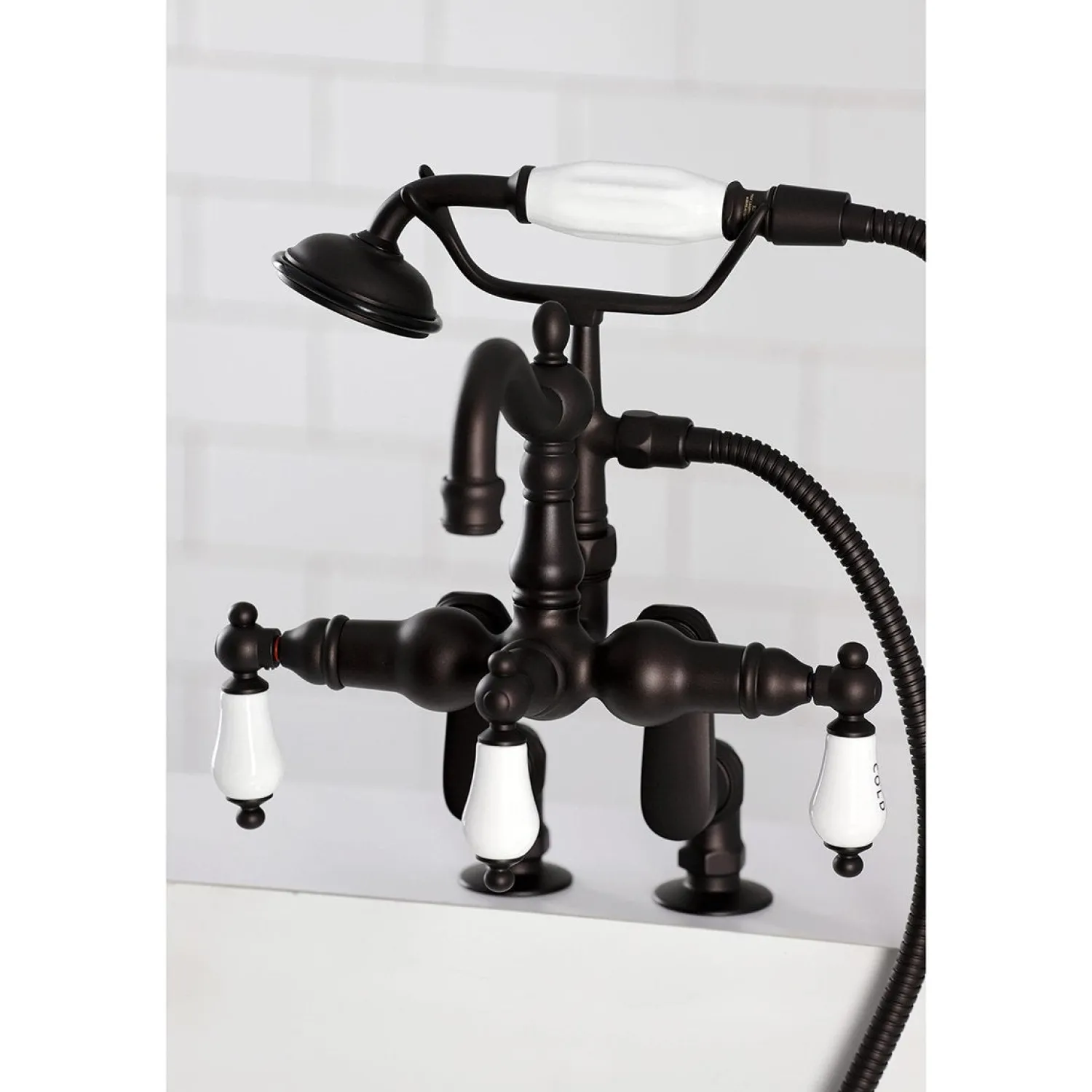 Outlet CC6017TX-P Vintage Clawfoot Tub Faucet with Hand Shower Tub Faucets