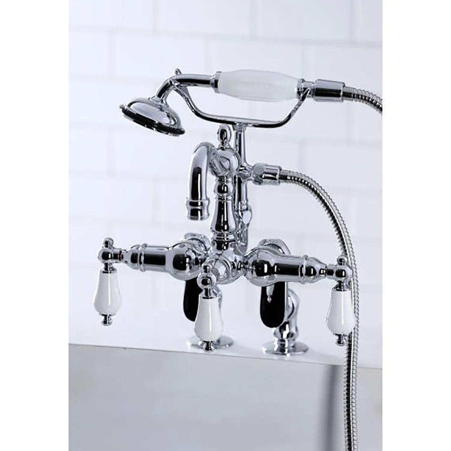 Hot CC6015TX-PVintage Clawfoot Tub Faucet with Hand Shower Tub Faucets