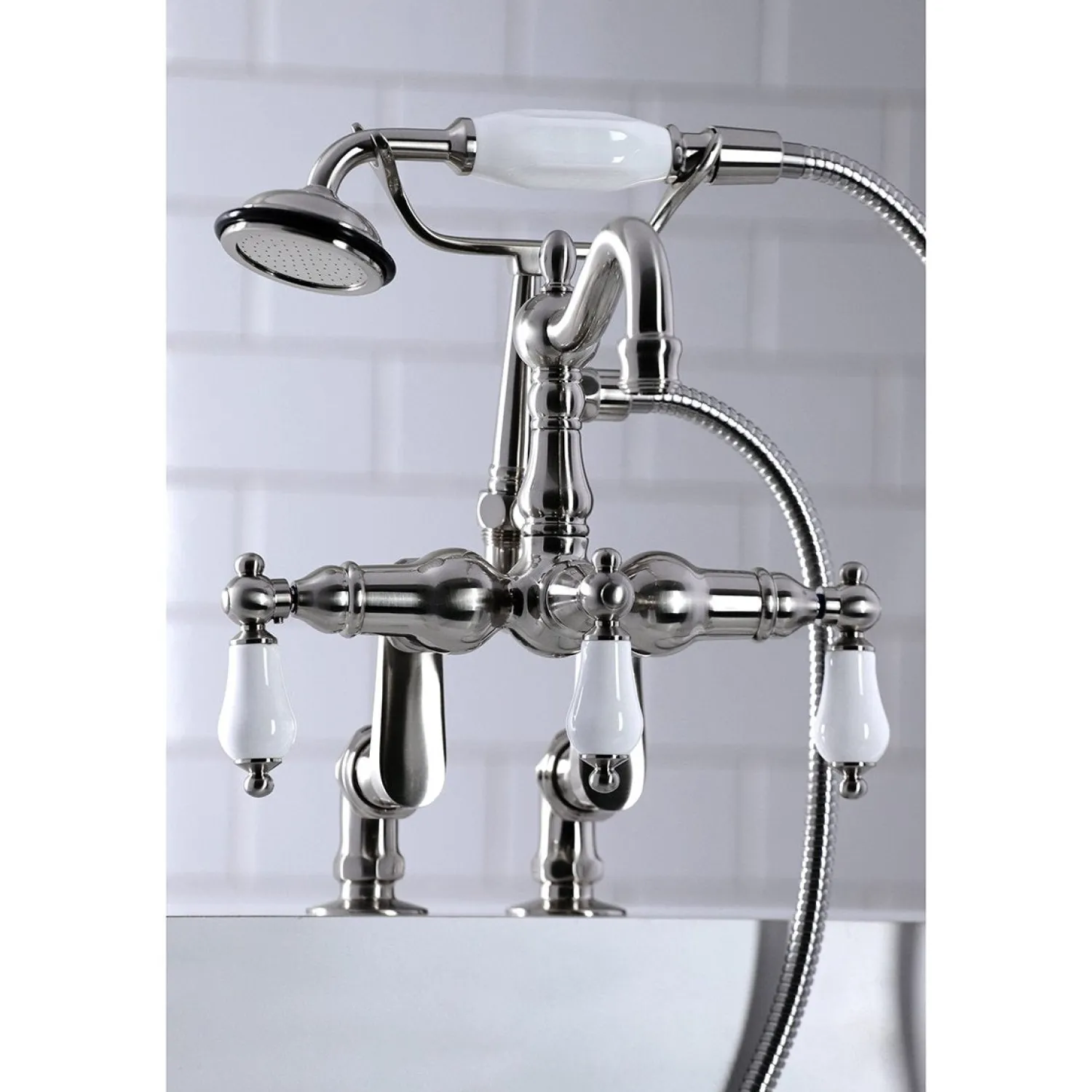 Hot CC6015TX-PVintage Clawfoot Tub Faucet with Hand Shower Tub Faucets